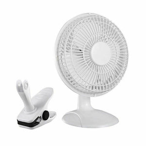 New 230v Elegant Design 2 in 1 6” Clip on Desk Fan Table Fan 3 Pin Plug UK Stock