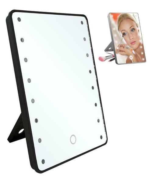 Makeup Mirror 16 Led Lights Bathroom Mirror Touch Illuminated Cosmetic Shaving