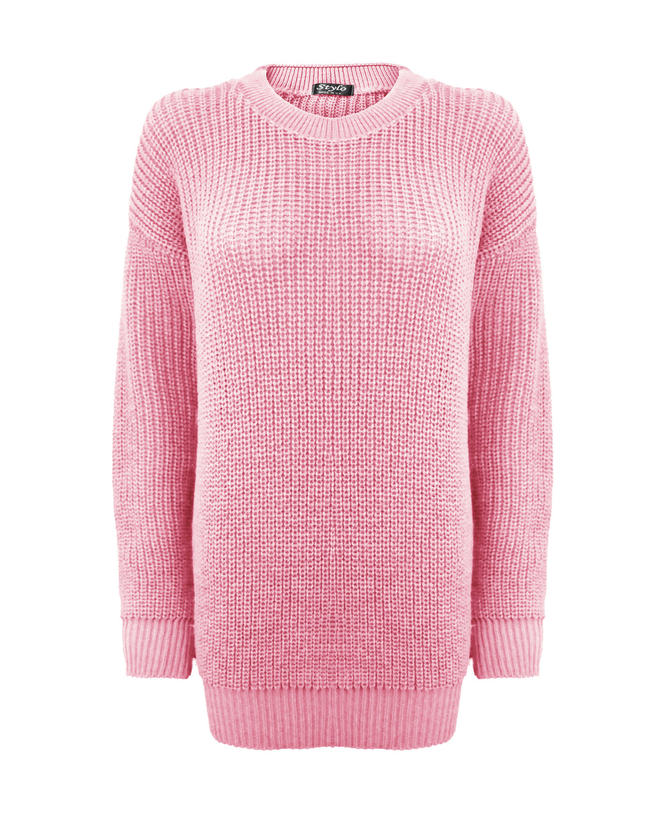 Baby Pink Baggy Jumper – Generation Fashion